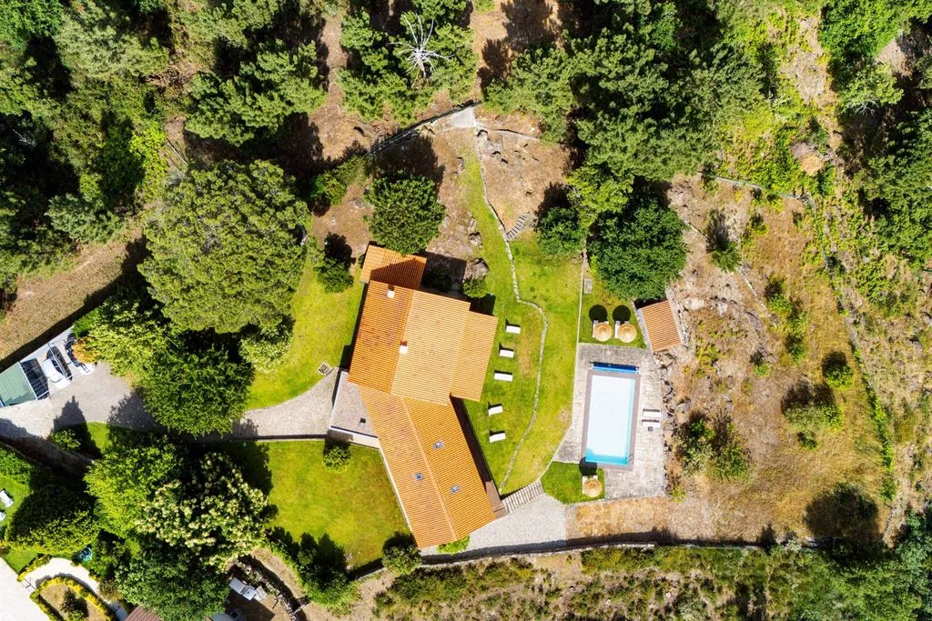 Vue aérienne - Luxury Detached House with Extensive Land in Baião