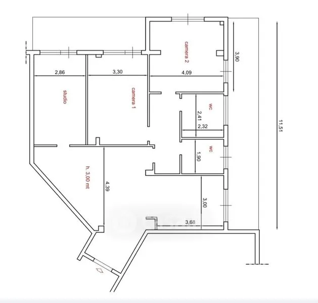 Plan - Bright Apartment with Balcony in Naples