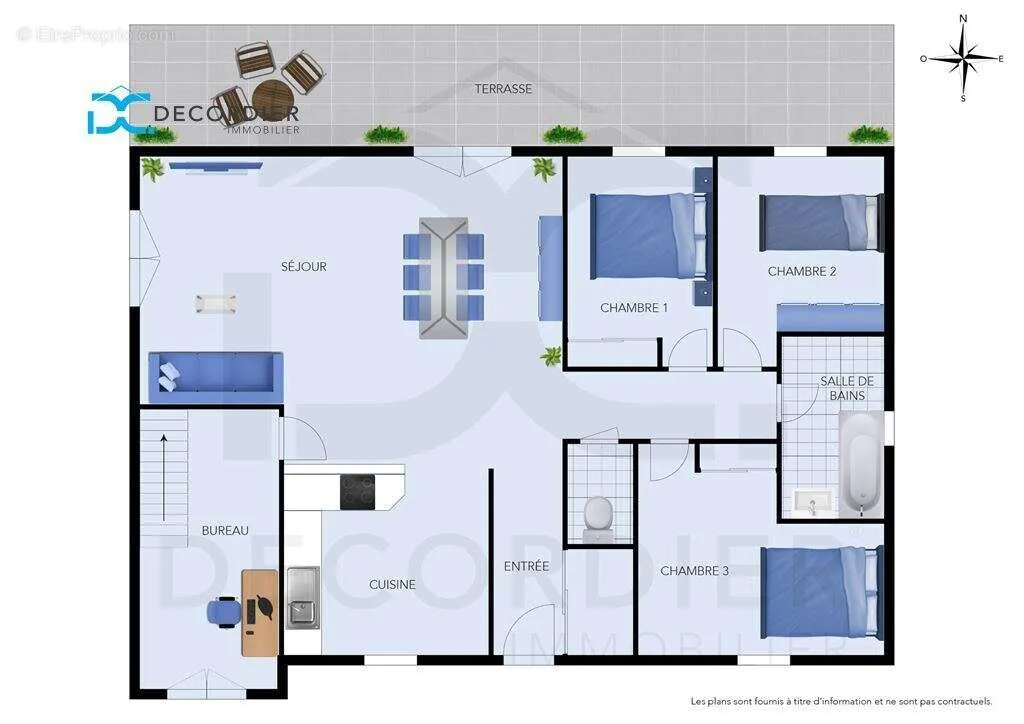 Plan - Maison avec Terrasse et Jardin à Lugrin
