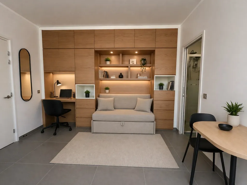 Séjour - Studio en RDC avec Double Utilisation à Paris