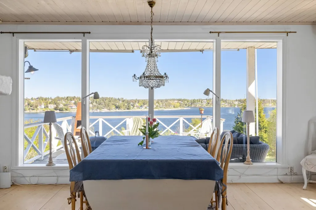 Salle à manger - Seafront Villa with Panoramic Views in Österåker