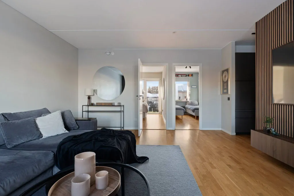 Séjour - Apartment with Balcony in Ursvik