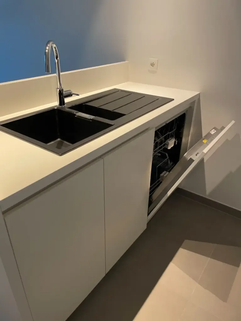 Cuisine - Appartement Neuf 1 Chambre avec Terrasse à Bruxelles