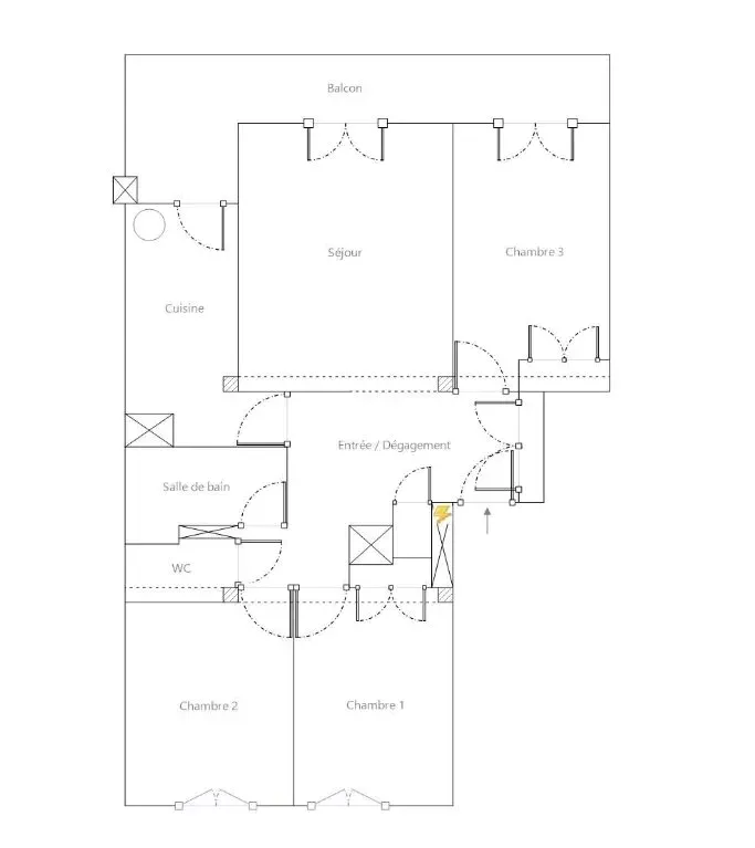 Planimetria - Renovated Apartment with Balcony in Draguignan