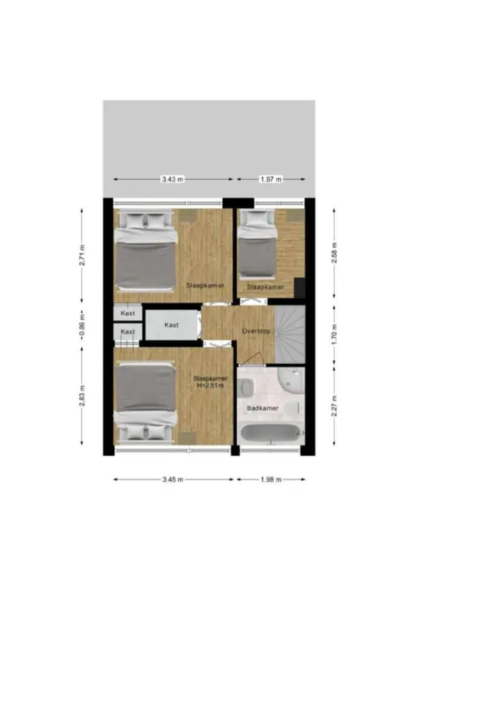 Floor Plan - House with Garden in Veghel