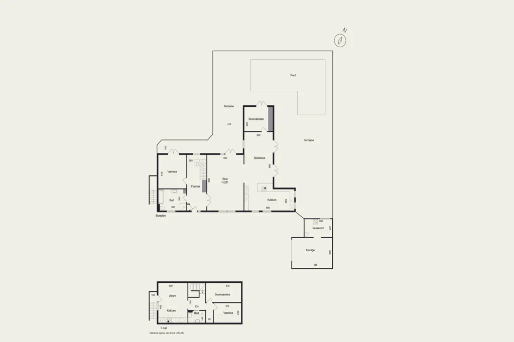 Plan - Fenced Villa with Garden in Solrød Strand