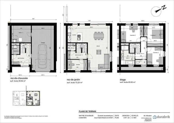 Maison 3 chambres à Court-Saint-Étienne