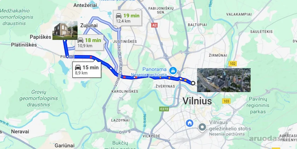 4-toaline maja asukohas Vilnius