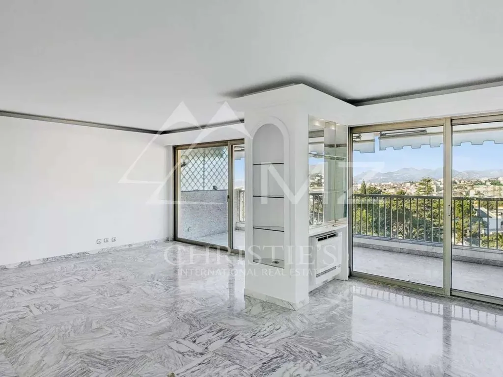 Séjour - Appartement Luxueux avec Vue Mer à Cannes