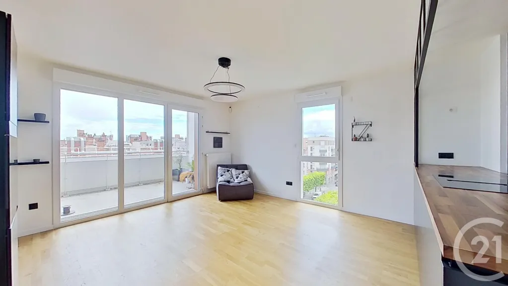 Séjour - Appartement avec Balcon au Dernier Étage à Nogent-sur-Marne