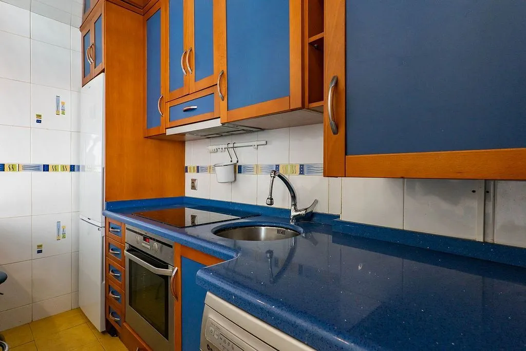 Köök - Apartment with Trunk Space in Gijón Centre