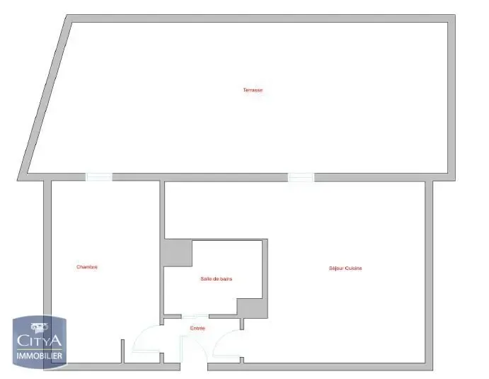 Plan - Appartement T2 avec Terrasse à Strasbourg