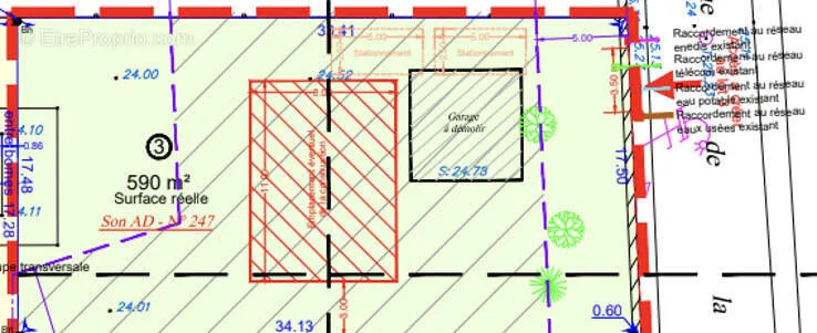 Planimetria - Buildable Plot with Seine Access in Les Mureaux