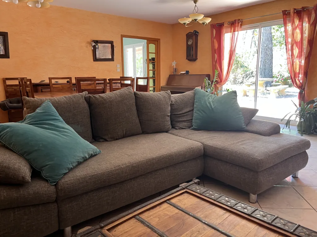 Living Room - 6-Bedroom House with Pool on Wooded Plot in Calm Area