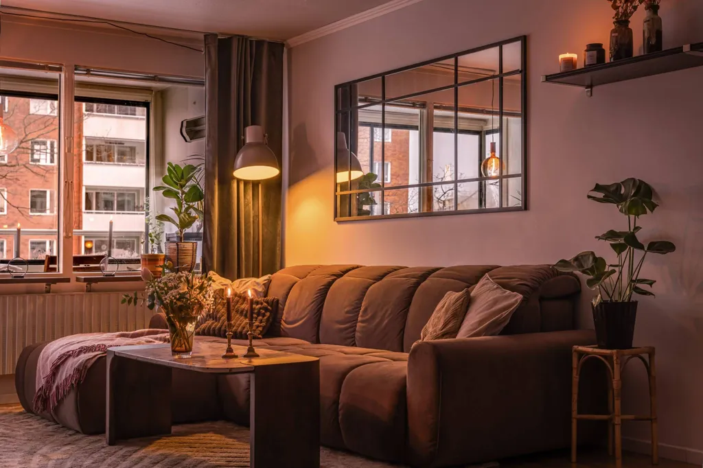 Soggiorno - Apartment with Glass Balcony in Huvudsta
