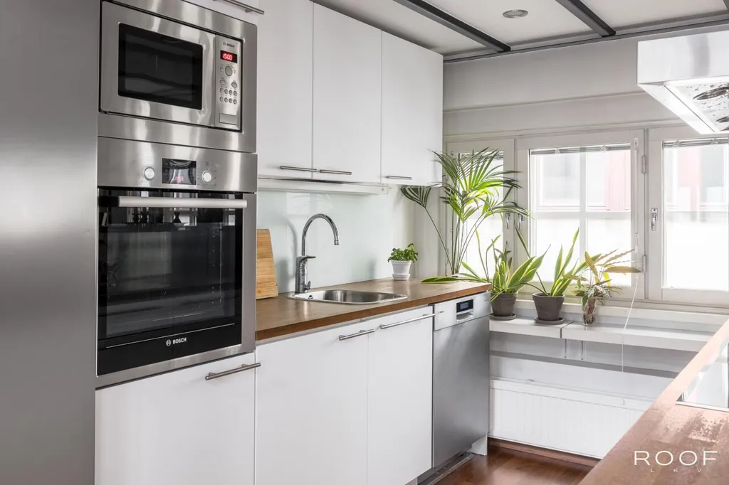 Köök - Architect-Designed Loft with Sauna in Töölö