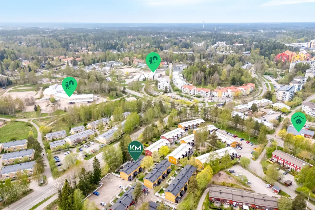 Õhuvaade - Owner-Occupied Apartment with Sauna in Espoo