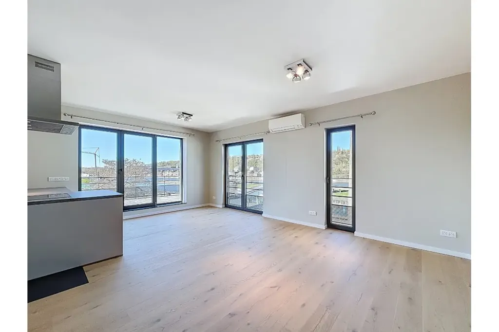 Séjour - Appartement avec terrasse vue Meuse à Jambes