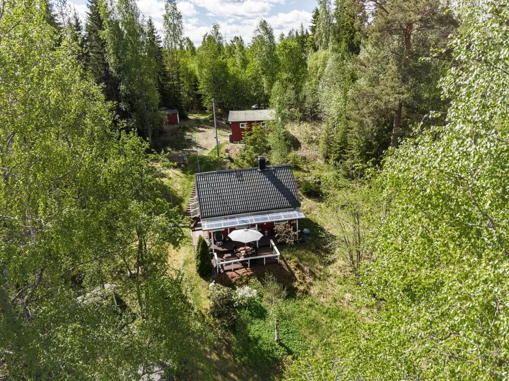 Vue aérienne - Lakefront Cottage with Sauna in Ikaalinen