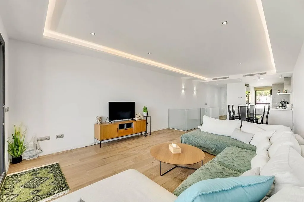 Séjour - Duplex with Sea View and Pool in San Roque