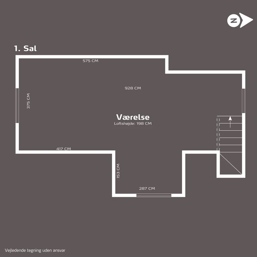 Plan - Villa with Workshop near Gudme