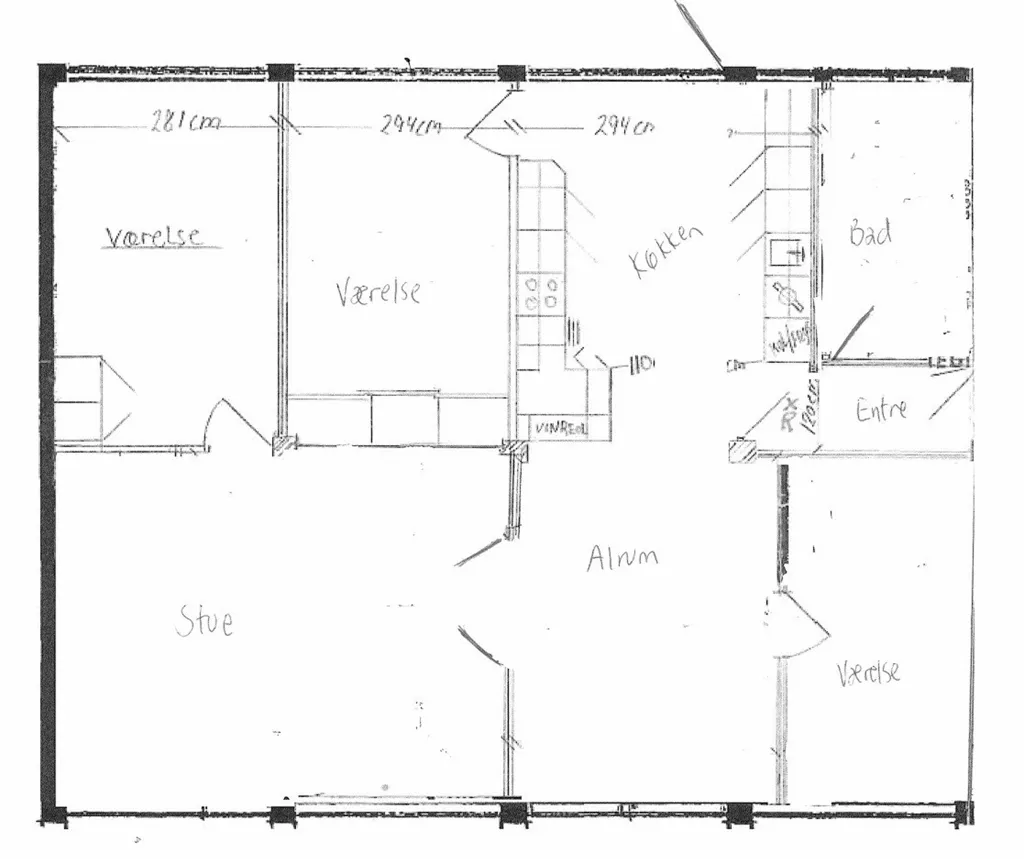 Plaan - 3-Bedroom Flat with Terrace in Herning