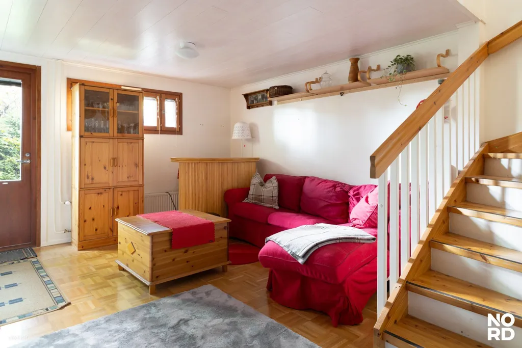 Séjour - Terraced House with Sauna in Tuomarila, Espoo