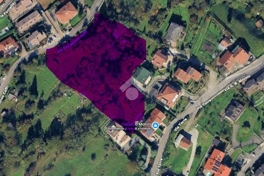 Õhuvaade - Buildable Residential Plot with Panoramic View in Casazza