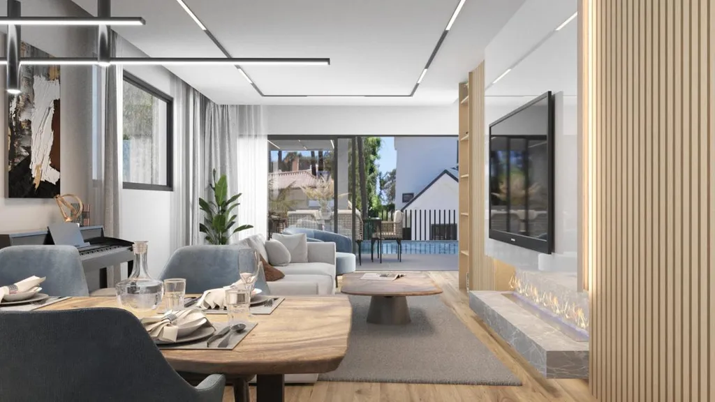 Sala da pranzo - Beachside Villa with Pool in Marbesa, Marbella