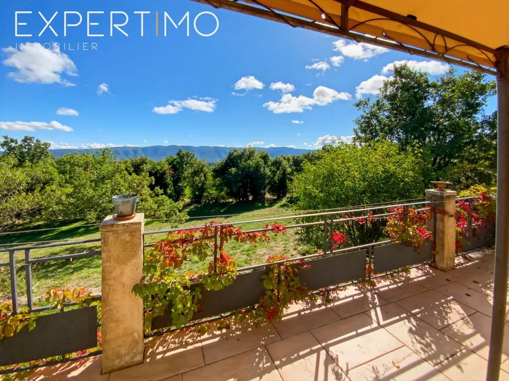 Terrasse - Villa avec Vue sur le Luberon près de Viens