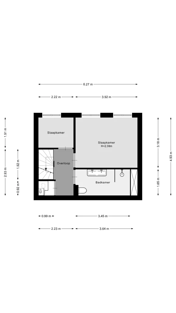 Plan - Maisonette with Rooftop Terrace near Rotterdam Centraal