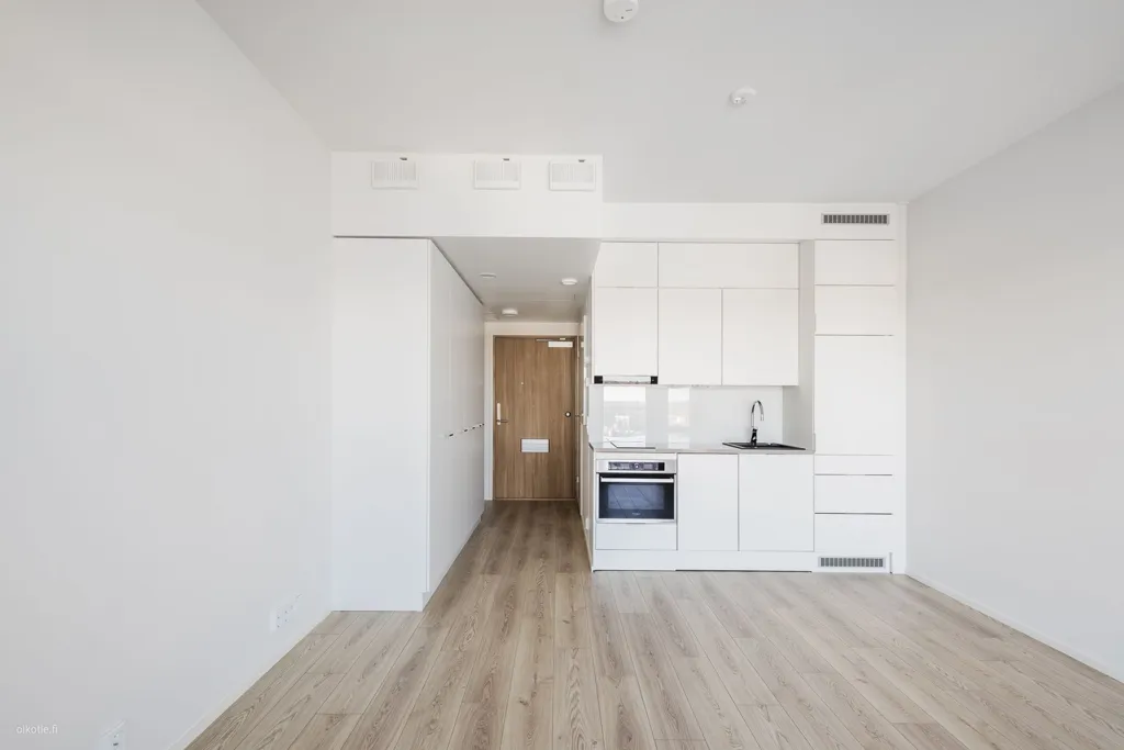 Kitchen - Modern Flat with French Balcony in Malmi