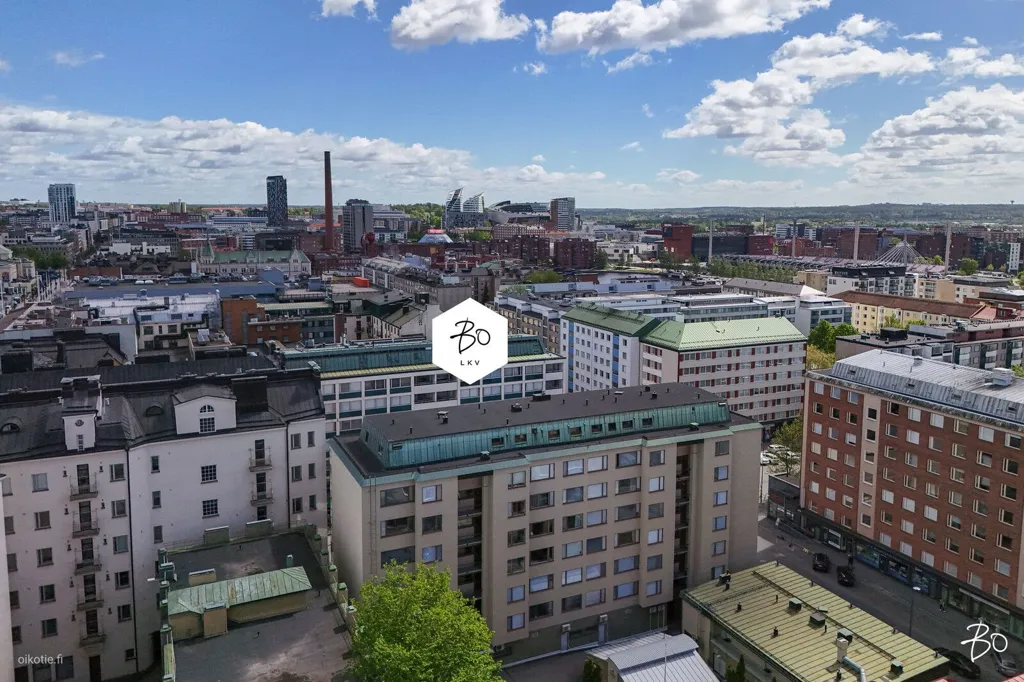 Vue aérienne - City Centre Apartment with Sauna in Tampere
