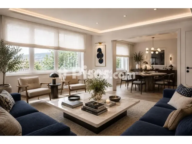 Séjour - Señorial Flat with Park Views in Abando, Bilbao