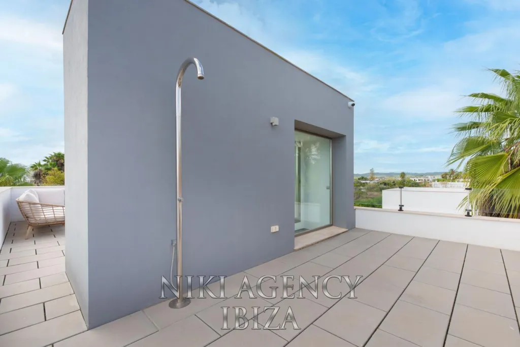 Terrasse - Townhouse with Pool in Jesús, Ibiza