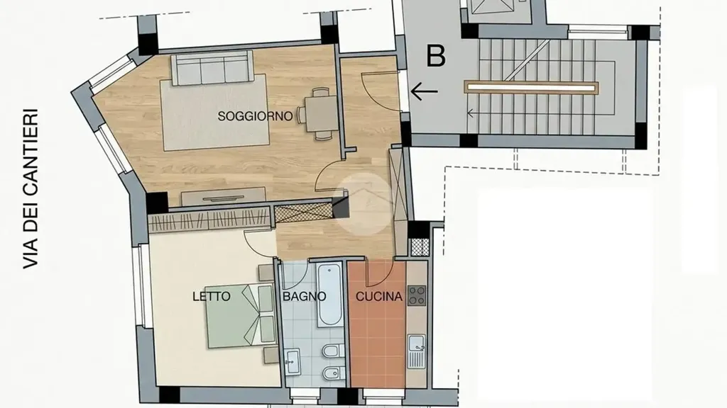 2-Bedroom Apartment with Balcony in Palermo