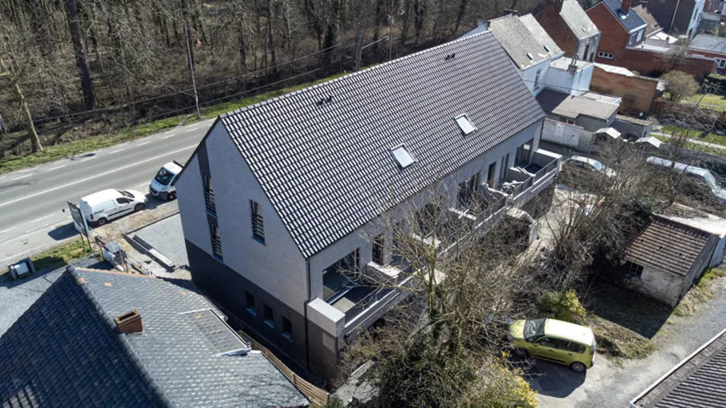 Õhuvaade - Duplex Flat with Terrace in Nimy, Mons