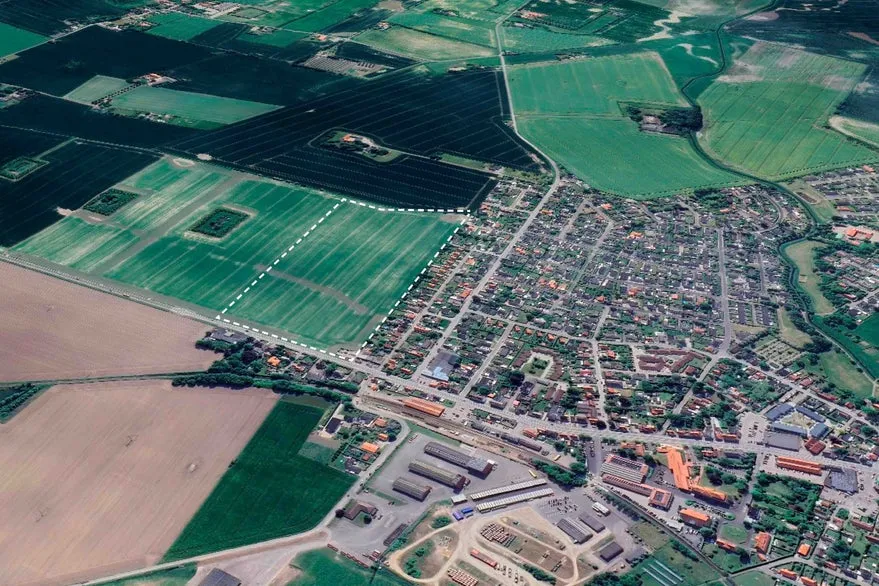 Õhuvaade - Project Plot for Low-Density Housing in Svinninge