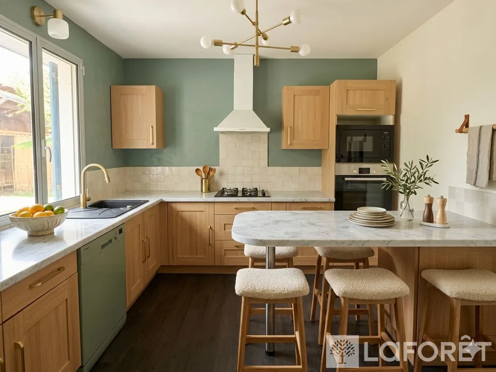 Cucina - 6-Piece House with Pool in Le Teich