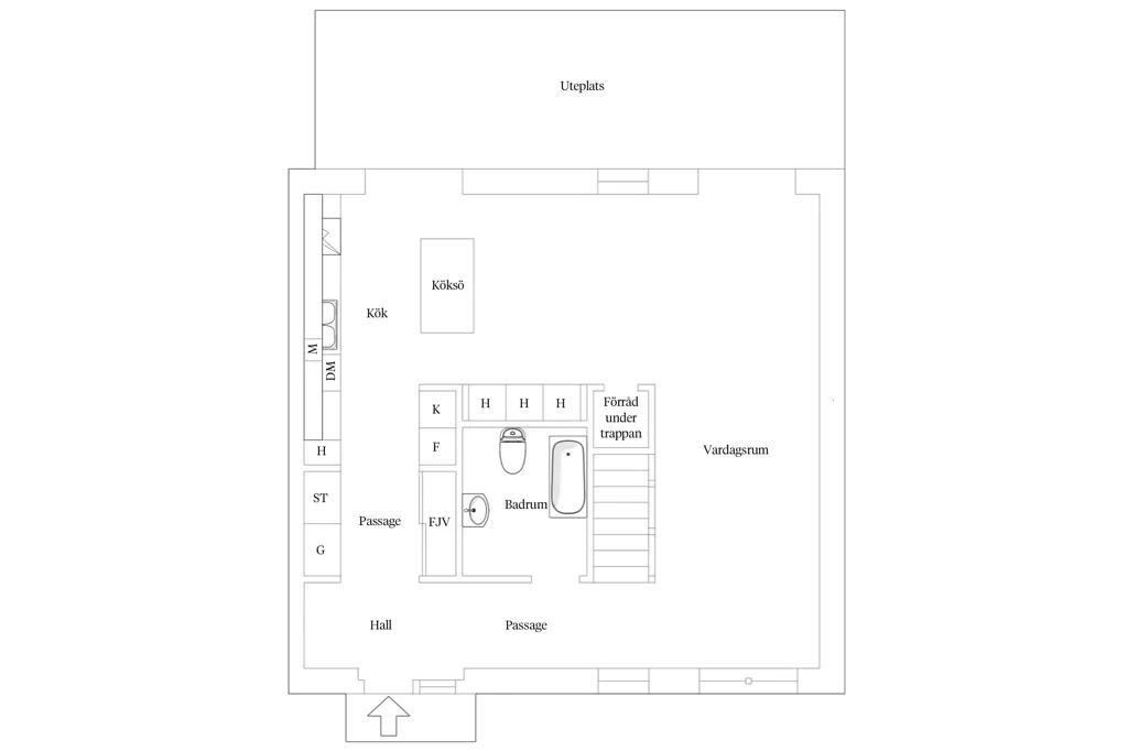 Plan - Modern Flats with Garden in Torparängen