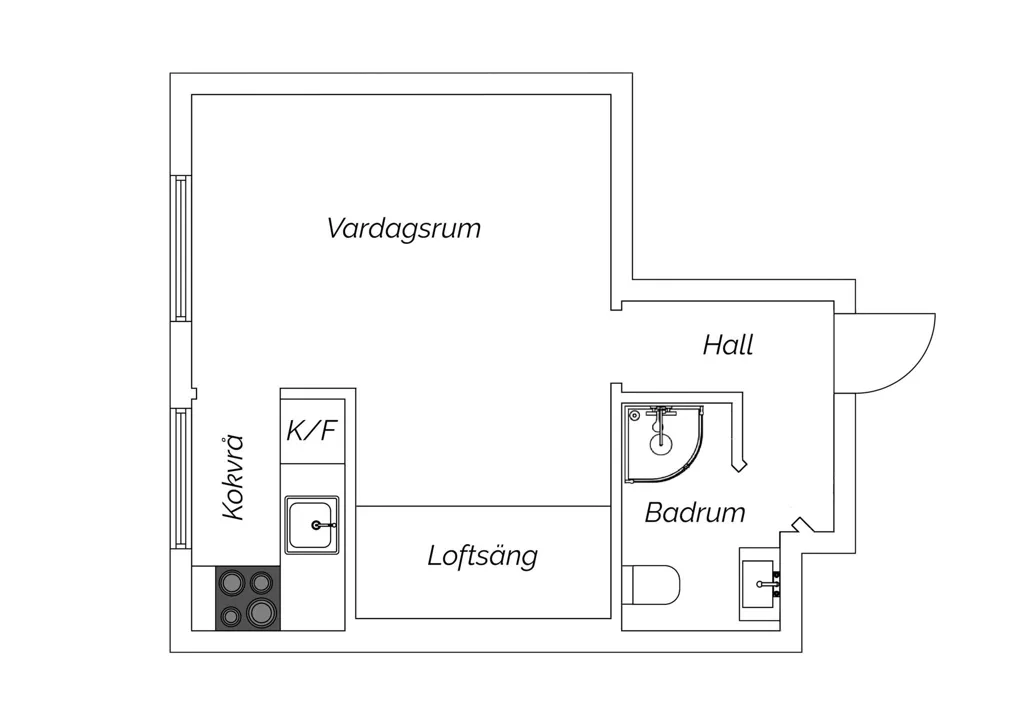 Plaan - Efficient 1st Floor Apartment in Malmö