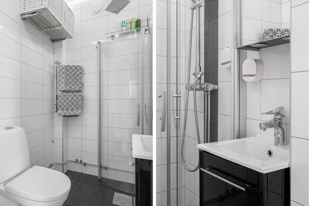 Bathrooms - Apartment with Parking in Södertälje