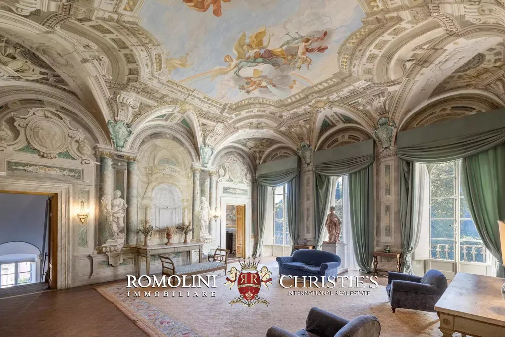Séjour - Frescoed Villa with Garden near Lucca
