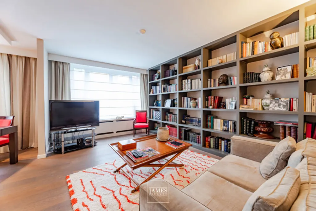 Séjour - Appartement avec Vue sur le Jardin du Roi à Ixelles