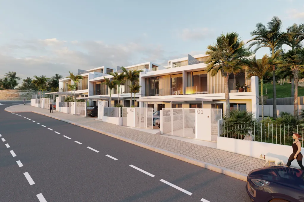 Adjoined Villas with Sea View in Málaga