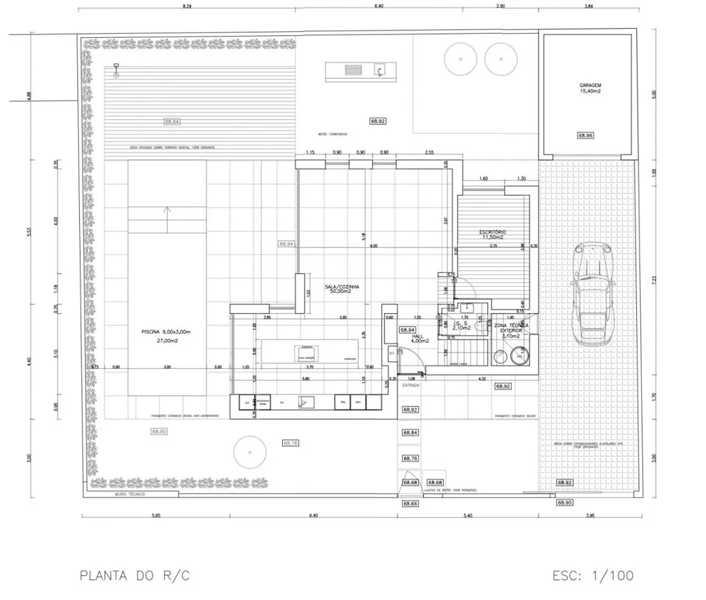 Plan - Contemporary Villa with Pool in Almada