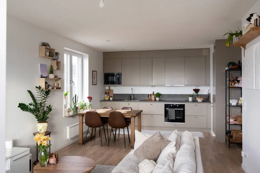 Séjour - Modern Flat with South-Facing Balcony in Västerås