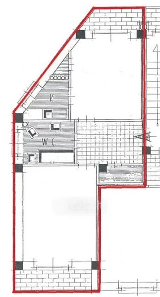 Planimetria - Three-Bedroom Flat with Balconies in Asti