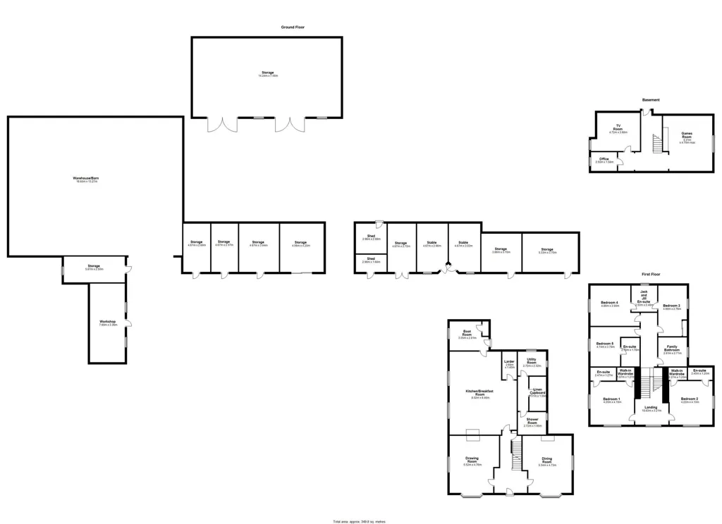 Plan - Maison 5 chambres à Castlellis