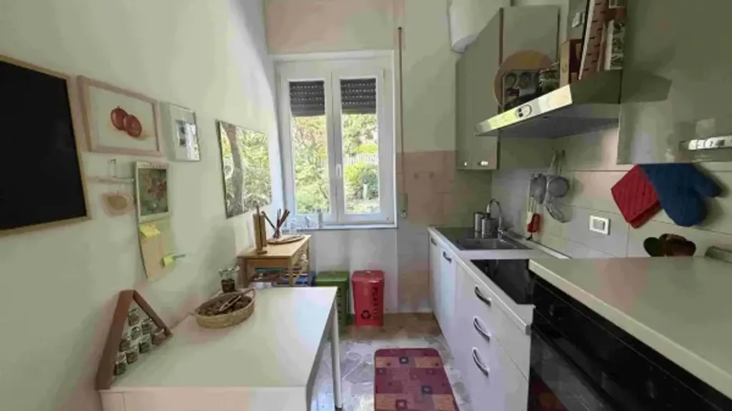 Cuisine - Riverfront Apartment with Terrace in Sesto Calende